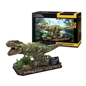 Puzzle 3D - Tyrannosaurus Rex, 52 piese | CubicFun imagine