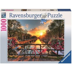 Puzzle 1000 piese - Bicycles in Amsterdam | Ravensburger imagine