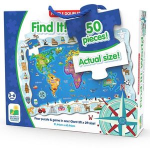 Puzzle 50 piese - Find It! World | The Learning Journey imagine