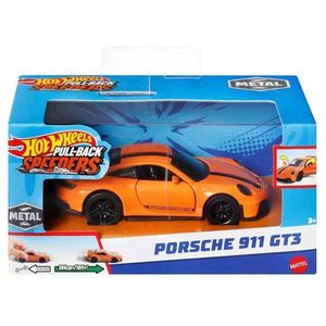 Masina metalica cu sistem pull back - Porsche 911 GT3 | Mattel imagine
