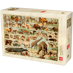 Puzzle 1000 piese - Encyclopedia: Wild Animals | Deico Games imagine