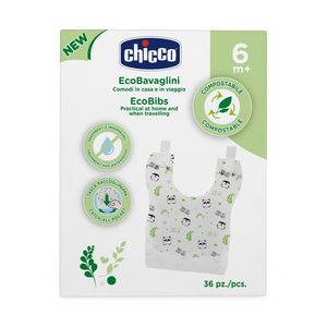 Bavete ecologice si impermeabile Chicco de unica folosinta 36buc 6luni+ imagine