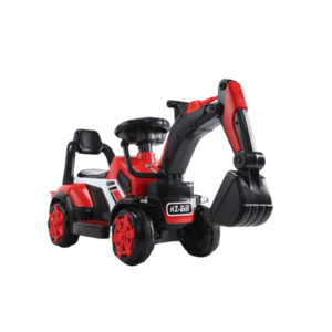 Mini excavator pentru copii 1-3 ani, model Kinderauto BJXZ216 cu incarcator manual, rosu imagine