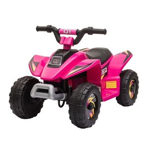 HOMCOM ATV Electric Roz pentru Fetițe, Vehicul pentru Copii 18-36 Luni, Design Atractiv | Aosom Romania imagine