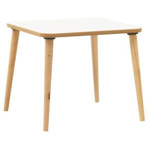 Masa pentru copii Jerry, Pakoworld, 50x50x43 cm, PAL melaminat, alb/natural imagine