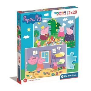 Puzzle Clementoni, Peppa Pig, 2 x 20 piese imagine
