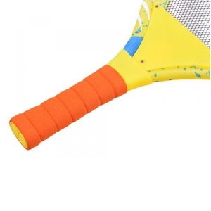 Set rachete badminton cu lumini LED si minge cu fluturas Colorful imagine