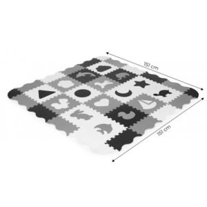 Salteluta de joaca Ecotoys tip puzzle cu pereti 36 elemente ECOEVA012 imagine