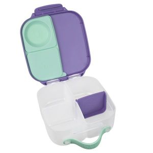 Caserola compartimentata Mini Lunchbox B.Box lila cu vernil imagine