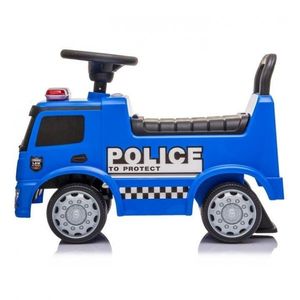 Masinuta de impins cu led Mercedes Politie Albastru imagine