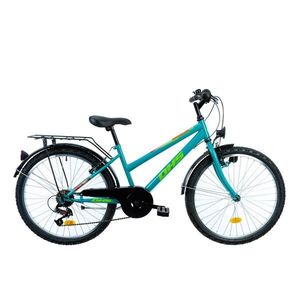 Bicicleta DHS, Terrana, 24 inch, Turcoaz imagine