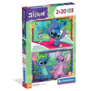 Puzzle Clementoni, Disney Stitch, 2 x 20 piese imagine