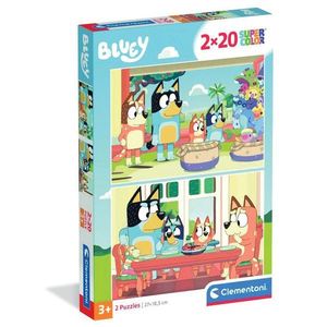 Puzzle Clementoni, Bluey, 2 x 20 piese imagine