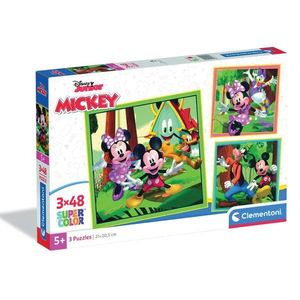 Puzzle Clementoni, Disney Mickey Mouse, 3 x 48 piese imagine