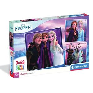 Puzzle Clementoni, Disney Frozen, 3 x 48 piese imagine
