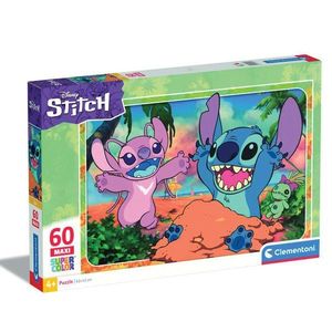 Puzzle Clementoni, Maxi, Disney Stitch, 60 piese imagine