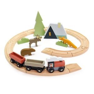 Set Tren montan din lemn Tender Leaf Toys imagine