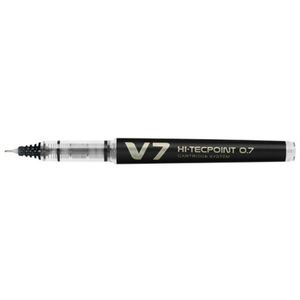 Pix cu varf Roller, Pilot, V7, Hi-Tecpoint, reincarcabil, Negru, 0.7 mm imagine