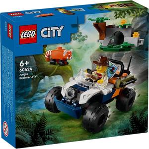 LEGO® City - Explorator al junglei pe ATV pe urmele unui panda rosu (60424) imagine