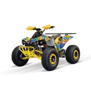 ATV electric NITRO EcoWarrior SPORT 1500W 60V 20Ah cu DIFERENTIAL, grafiti verde imagine