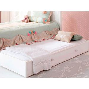 Pat extensibil, Çilek, Romantic Pull-Out Bed (90X190), 96x24x193 cm, Multicolor imagine