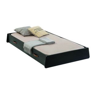 Pat extensibil, Çilek, Dark Metal Pull-Out Bed (90X190), 103x24x194 cm, Multicolor imagine