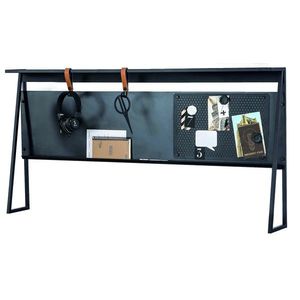Raft pentru birou, Çilek, Dark Metal Study Unit, 134x66x16 cm, Multicolor imagine