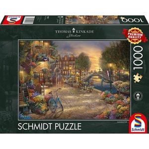 Puzzle 1000 piese - Thomas Kinkade - Amsterdam | Schmidt imagine