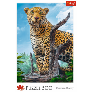 Puzzle 500 piese - Wild Leopard | Trefl imagine