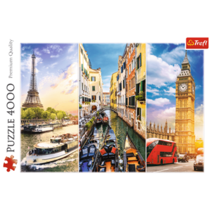 Puzzle 4000 piese - Trip Around Europe | Trefl imagine