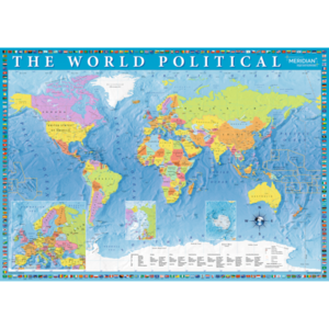 Puzzle 2000 piese - Harta Politica a Lumii | Trefl imagine