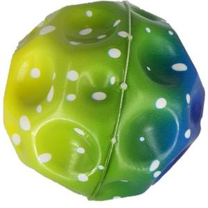 Minge saltareata, super space ball, multicolor, albastru, verde, galben, 9 cm imagine