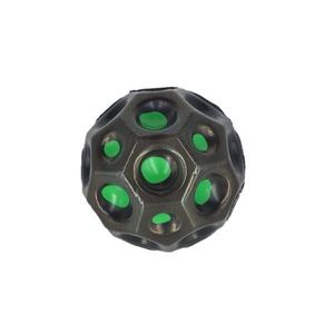 Minge saltareata, super space ball, multicolor, negru si verde, 7 cm imagine