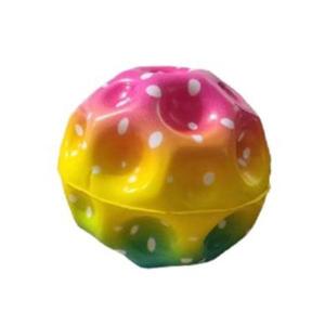 Minge saltareata, super space ball, culoare curcubeu, 7 cm imagine