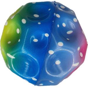 Minge saltareata, super space ball, multicolor, mov, albastru, verde, 9 cm imagine