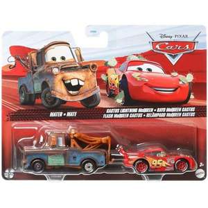 Set masinute Disney Cars 3, Mater si Cactus Lightning McQueen, 1: 55, HTX10 imagine