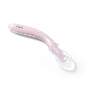 Lingurita flexibila din silicon Babyono roz imagine