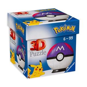 Puzzle 3D 54 piese - Pokemon - Pikaball - M | Ravensburger imagine