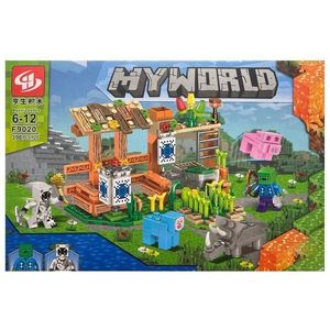 Set de constructie Minecraft 4 in 1, MyWorld, 398 piese imagine