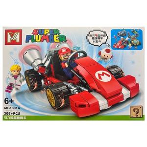 Set de constructie Super Mario, Masina de curse, 306 piese imagine
