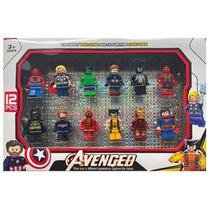 Set 12 figurine Avengers compatibile lego, Multicolor, 5 cm imagine