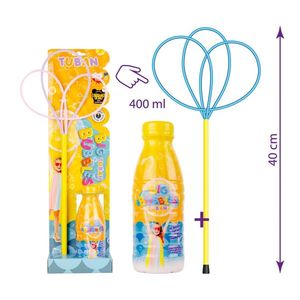 Set baloane de sapun gigant cu acesoriu multi fluture si solutie 400 ml imagine