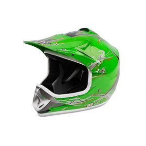 Casca protectoare pentru copii cu ventilatie Xtreme Kimo Cross, verde imagine