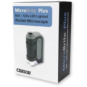 Microscop de buzunar cu LED, Carson, marire 60-120x, MicroBrite imagine