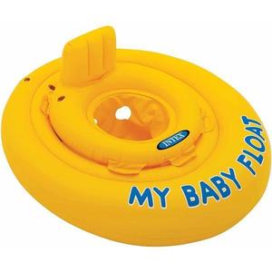Colac gonflabila pentru inot bebelusi, Intex, My Baby Float, 56585, 70 cm, galben imagine