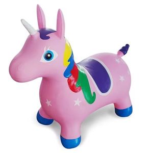 Unicorn gonflabil de sarit cu lumini si sunete Roz imagine
