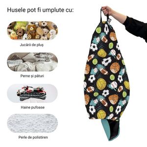 Husa fotoliu Puf Bean Bag tip Para L fara umplutura mingi imagine