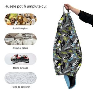 Husa fotoliu Puf Bean Bag tip Para L fara umplutura x-sport imagine