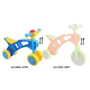 Vehicul de echilibru fara pedale cu 4 roti Minibike Blue imagine