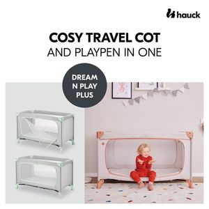 Patut de voiaj usor pliabil Hauck Dream N Play Plus Dusty Mint imagine